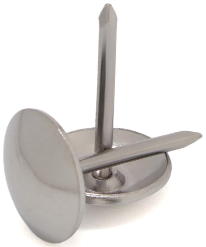 Лента декоративных гвоздей ТУНДРА, длина 1 м, 11×16 мм, хром, 10 шт.