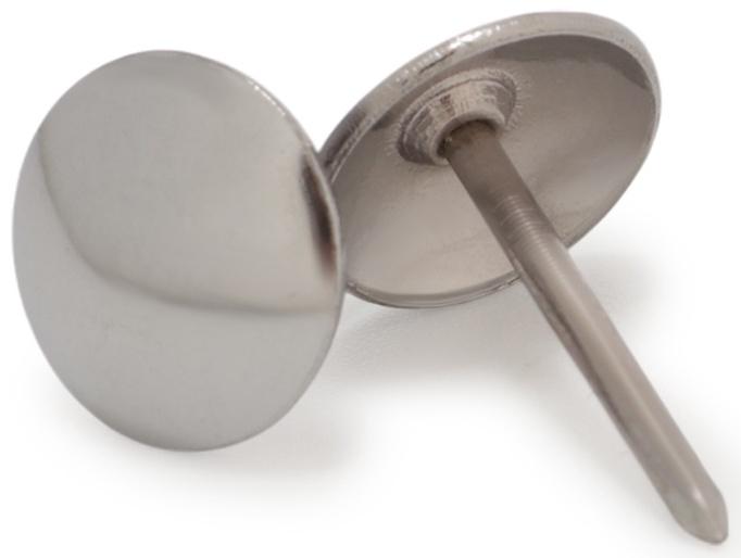 Лента декоративных гвоздей ТУНДРА, длина 1 м, 11×16 мм, хром, 10 шт.