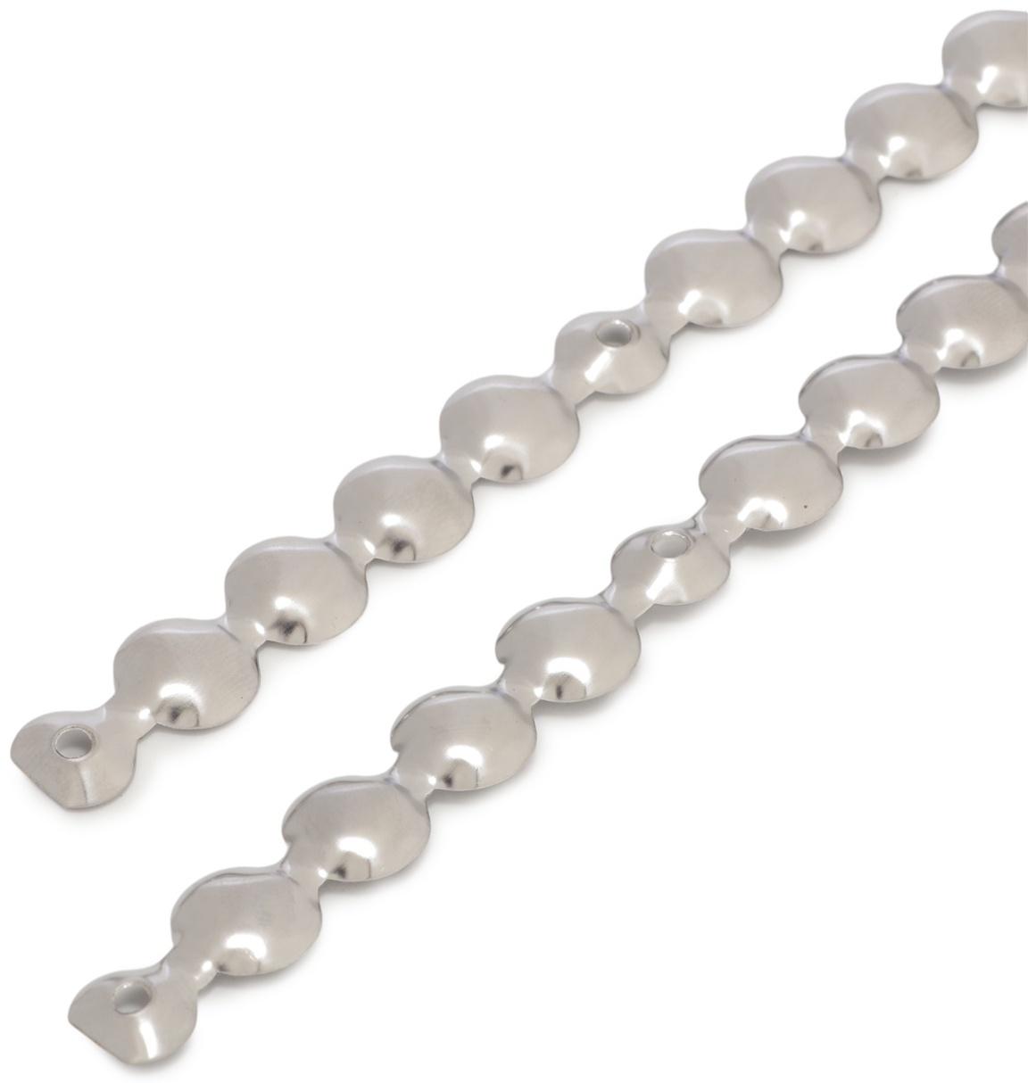 Лента декоративных гвоздей ТУНДРА, длина 1 м, 11×16 мм, хром, 10 шт.