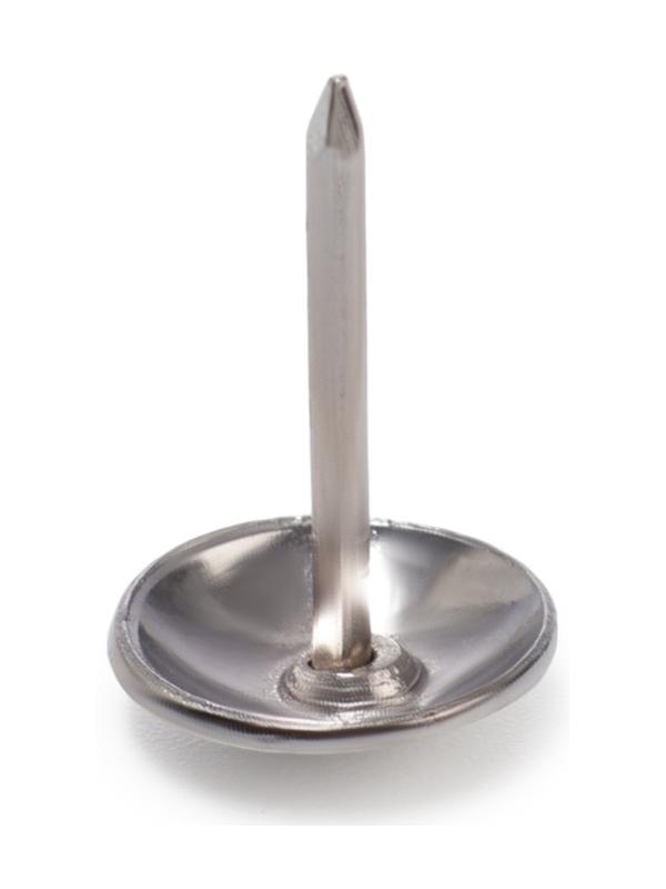 Лента декоративных гвоздей ТУНДРА, длина 1 м, 11×16 мм, хром, 10 шт.