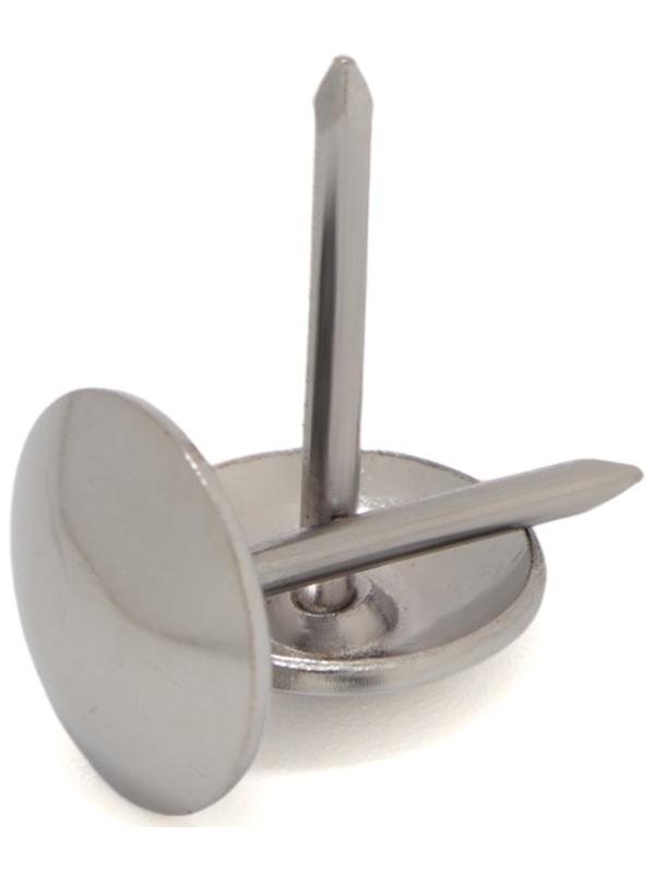 Лента декоративных гвоздей ТУНДРА, длина 1 м, 11×16 мм, хром, 10 шт.