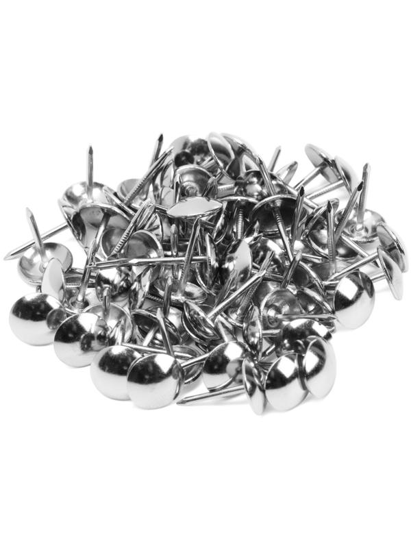 Лента декоративных гвоздей ТУНДРА, длина 1 м, 11×16 мм, хром, 10 шт.