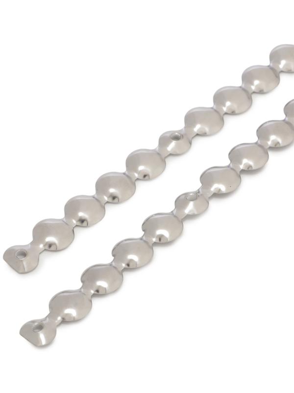 Лента декоративных гвоздей ТУНДРА, длина 1 м, 11×16 мм, хром, 10 шт.