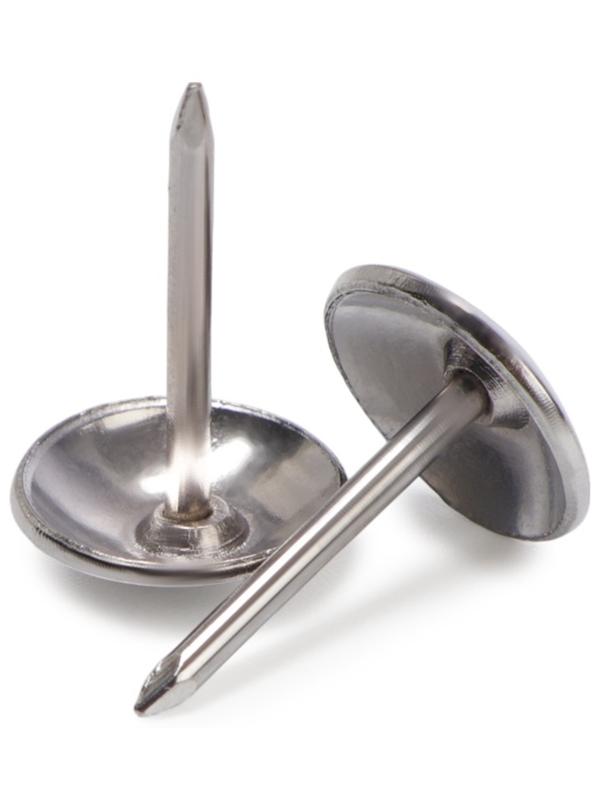 Лента декоративных гвоздей ТУНДРА, длина 1 м, 11×16 мм, хром, 10 шт.