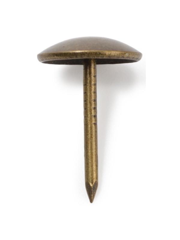 Лента декоративных гвоздей ТУНДРА, длина 1 м, 11×16 мм, бронза, 10 шт.