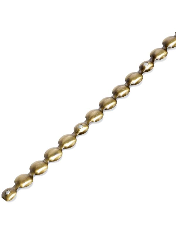 Лента декоративных гвоздей ТУНДРА, длина 1 м, 11×16 мм, бронза, 10 шт.