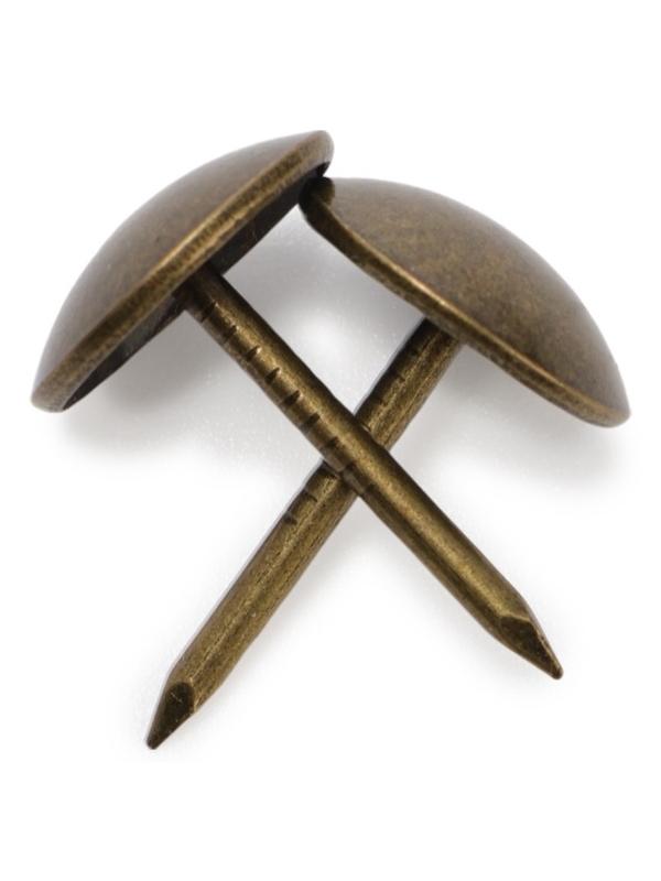 Лента декоративных гвоздей ТУНДРА, длина 1 м, 11×16 мм, бронза, 10 шт.