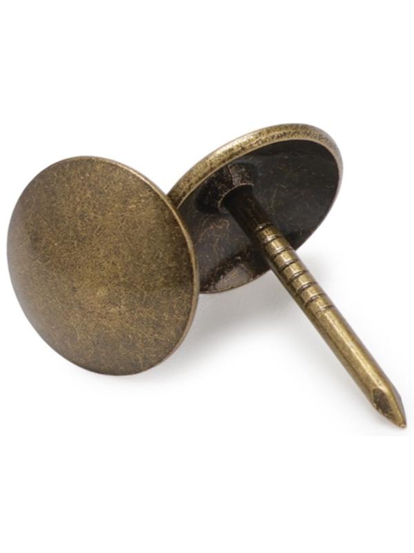 Лента декоративных гвоздей ТУНДРА, длина 1 м, 11×16 мм, бронза, 10 шт.