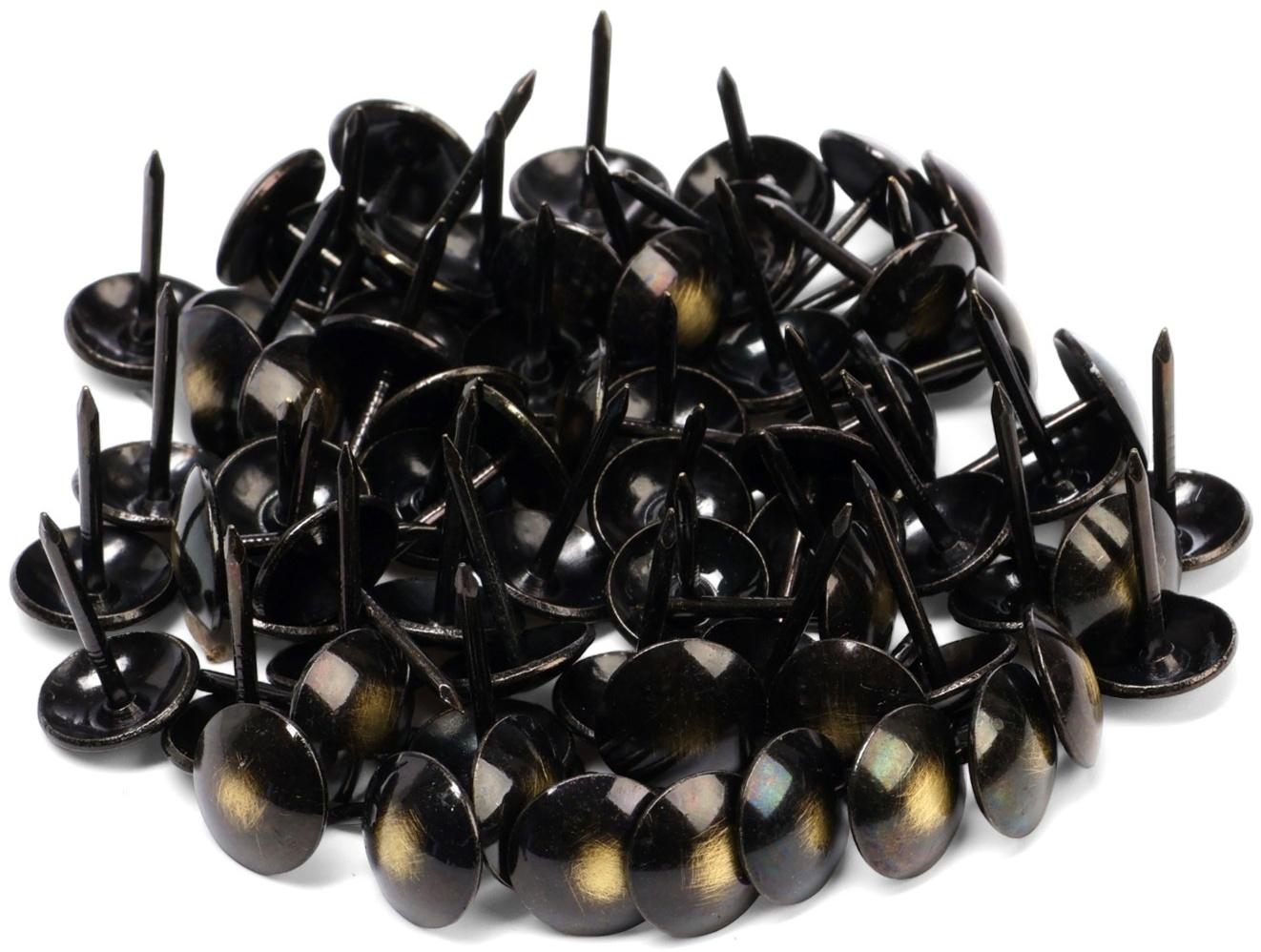 Лента декоративных гвоздей ТУНДРА, длина 1 м, 11×16 мм, античная бронза, 10 шт.