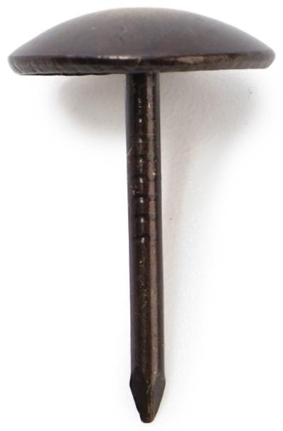 Лента декоративных гвоздей ТУНДРА, длина 1 м, 11×16 мм, античная бронза, 10 шт.