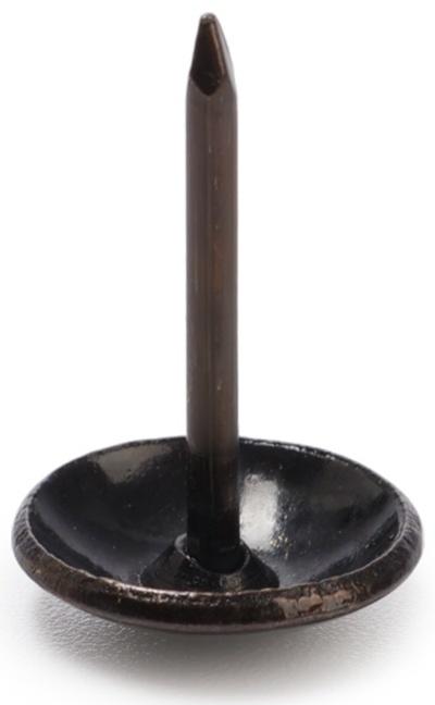 Лента декоративных гвоздей ТУНДРА, длина 1 м, 11×16 мм, античная бронза, 10 шт.