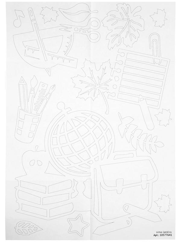 Декор на окна «День знаний»