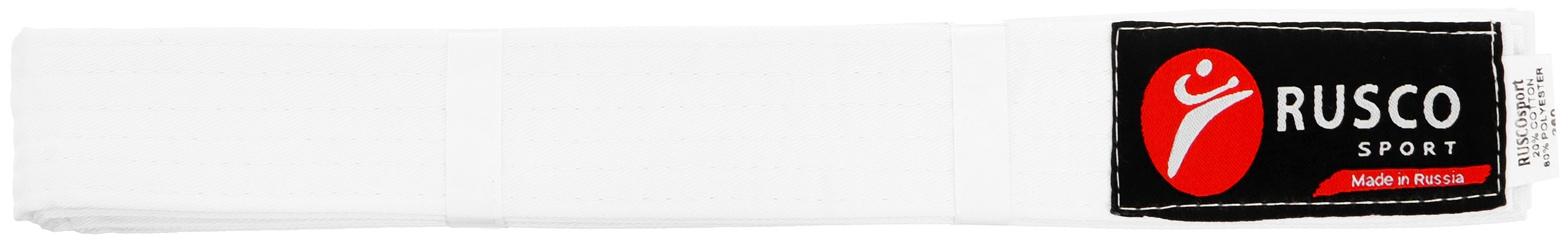 Пояс для карате RuscoSport, длина 2,6 м, цвет белый