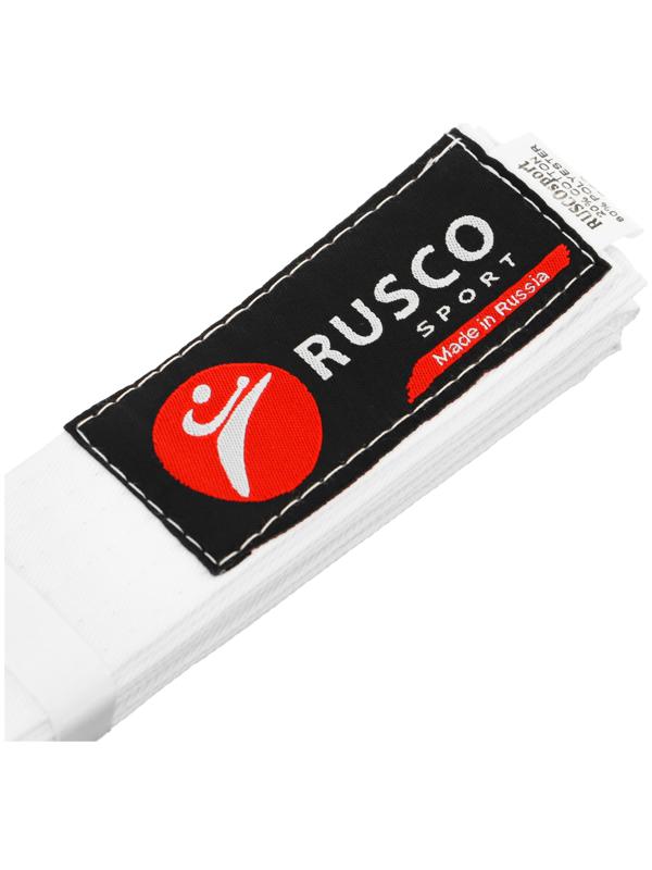 Пояс для карате RuscoSport, длина 2,6 м, цвет белый