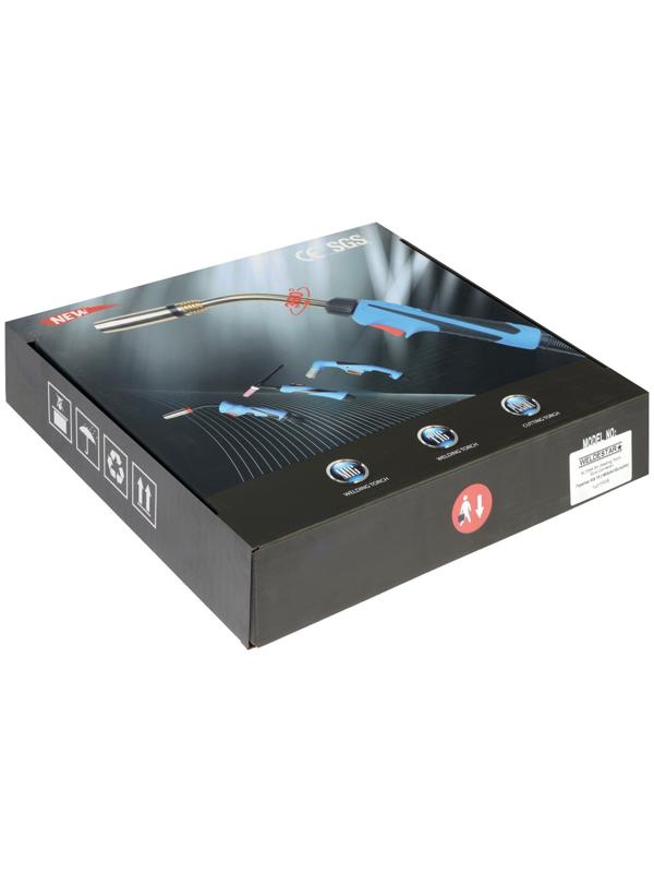 Горелка WELDESTAR=15, MIG/MAG, 180 A, d=0.6-1 мм, ПВ 60%, 3 м, воздушное охлаждение