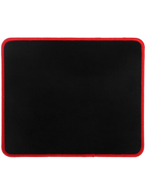 Коврик для мыши, игровой, 25×21×0.15 см, оверлок, чёрно-красный
