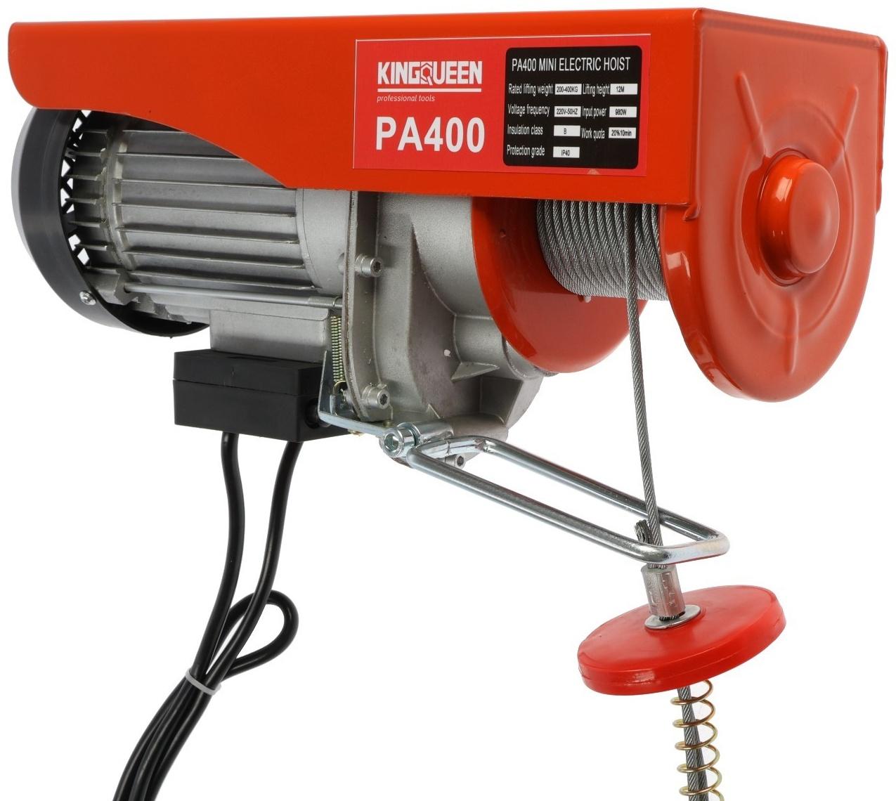 Тельфер Kingqueen PA-400, высота 12 м, 200/400 кг