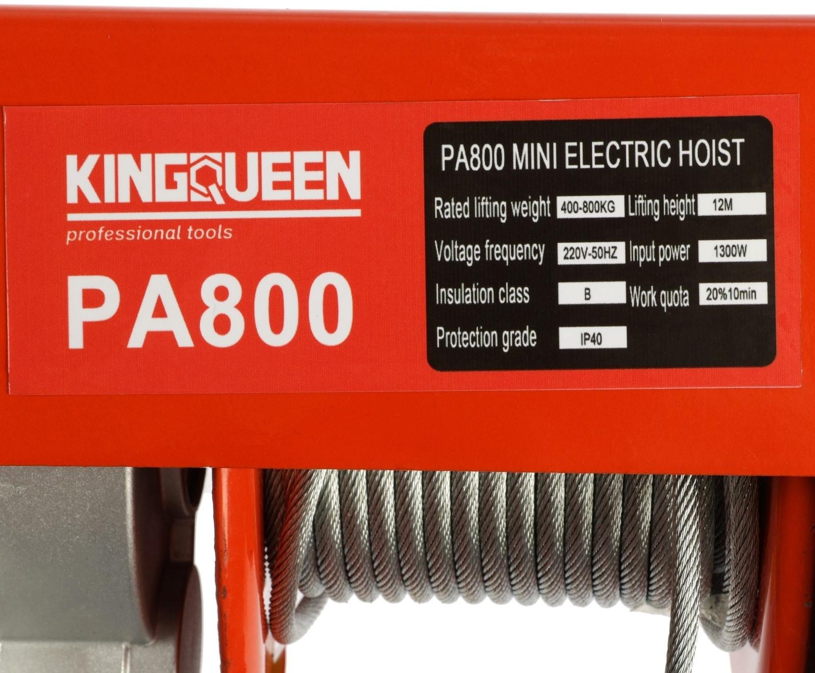 Тельфер Kingqueen PA-800, высота 12 м, 400/800 кг
