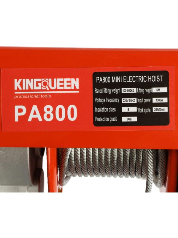 Тельфер Kingqueen PA-800, высота 12 м, 400/800 кг