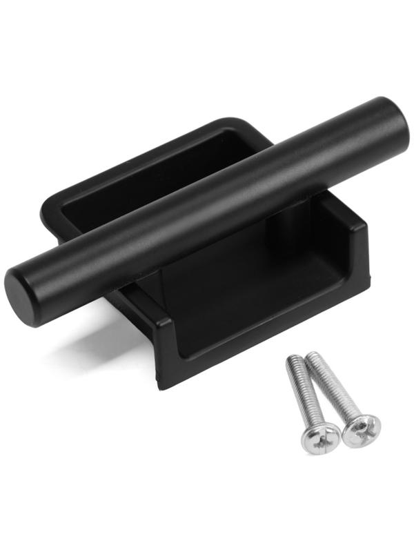 Ручка врезная, Hidden, мо 32 мм, чёрная