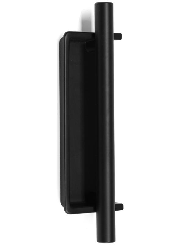 Ручка врезная, Hidden, мо 96 мм, чёрная