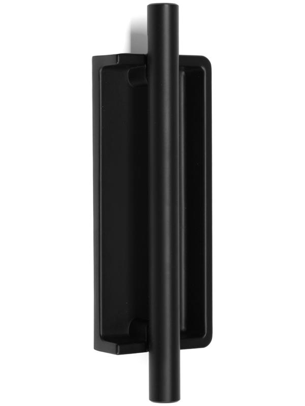 Ручка врезная, Hidden, мо 96 мм, чёрная