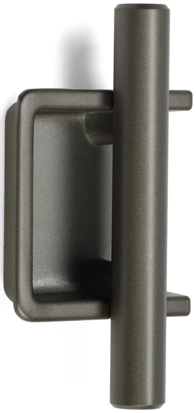 Ручка врезная, Hidden, мо 32 мм, тёмная, железо