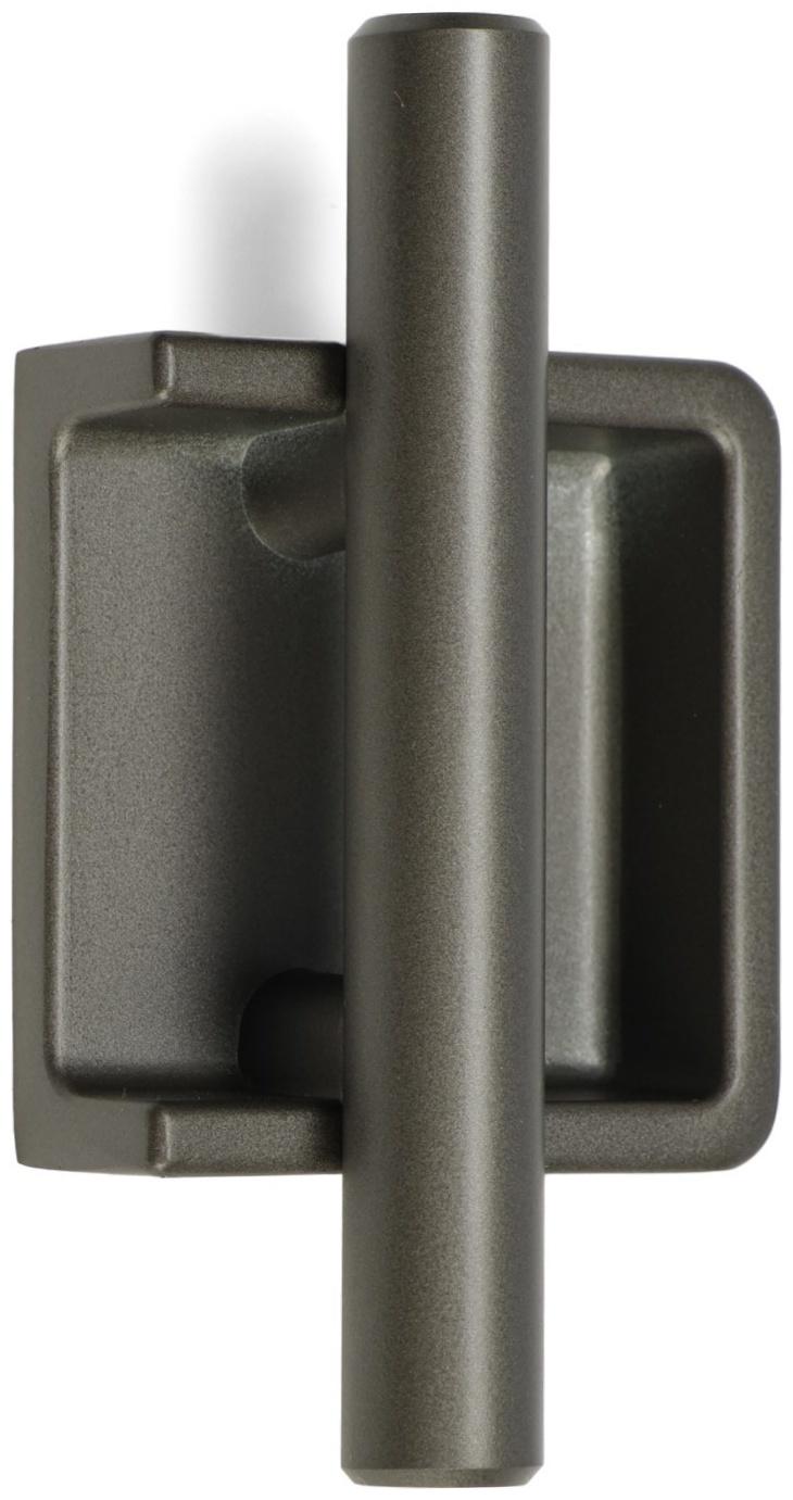 Ручка врезная, Hidden, мо 32 мм, тёмная, железо