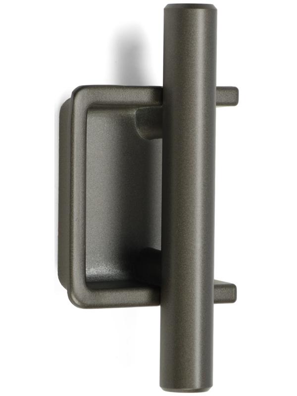 Ручка врезная, Hidden, мо 32 мм, тёмная, железо