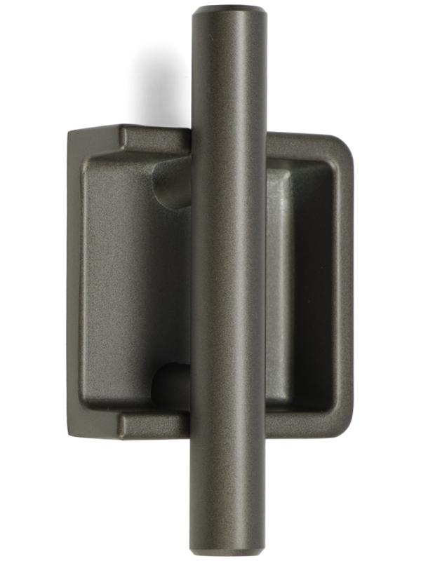 Ручка врезная, Hidden, мо 32 мм, тёмная, железо