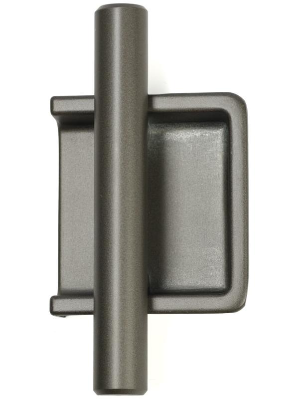 Ручка врезная, Hidden, мо 32 мм, тёмная, железо