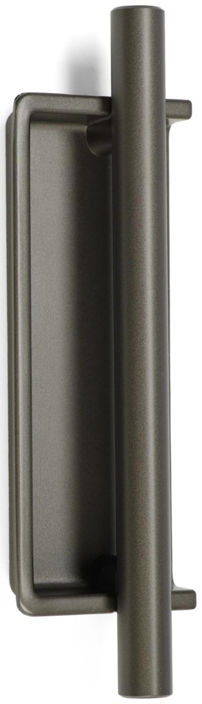 Ручка врезная, Hidden, мо 96 мм, тёмная, железо