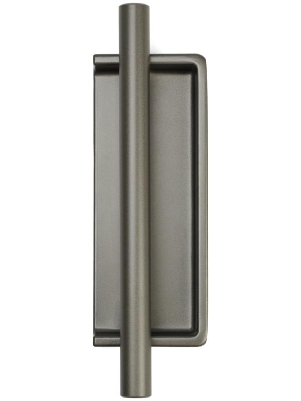 Ручка врезная, Hidden, мо 96 мм, тёмная, железо