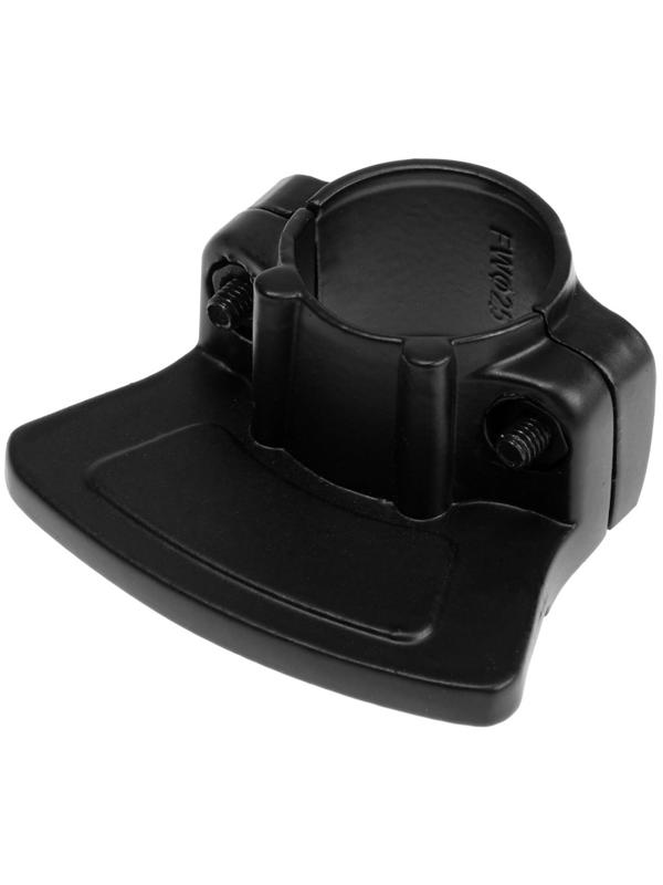 Соединитель односторонний для трубы d=25 мм и панели, регулируемый, черный