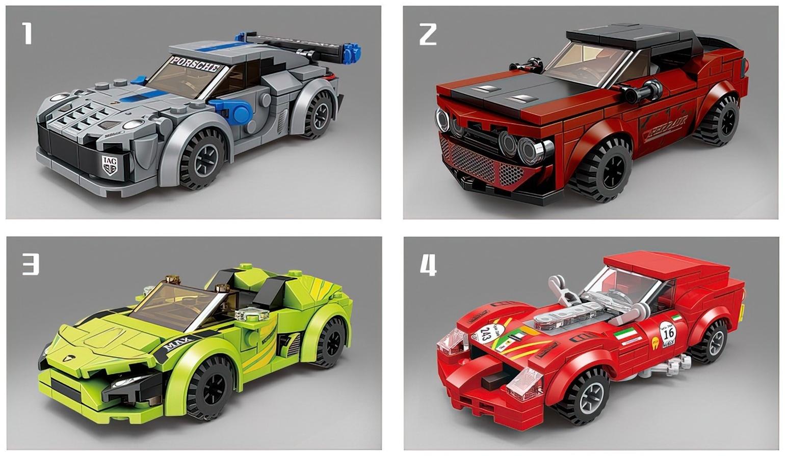 Конструктор «Гонка. Спорткар», 157 деталей