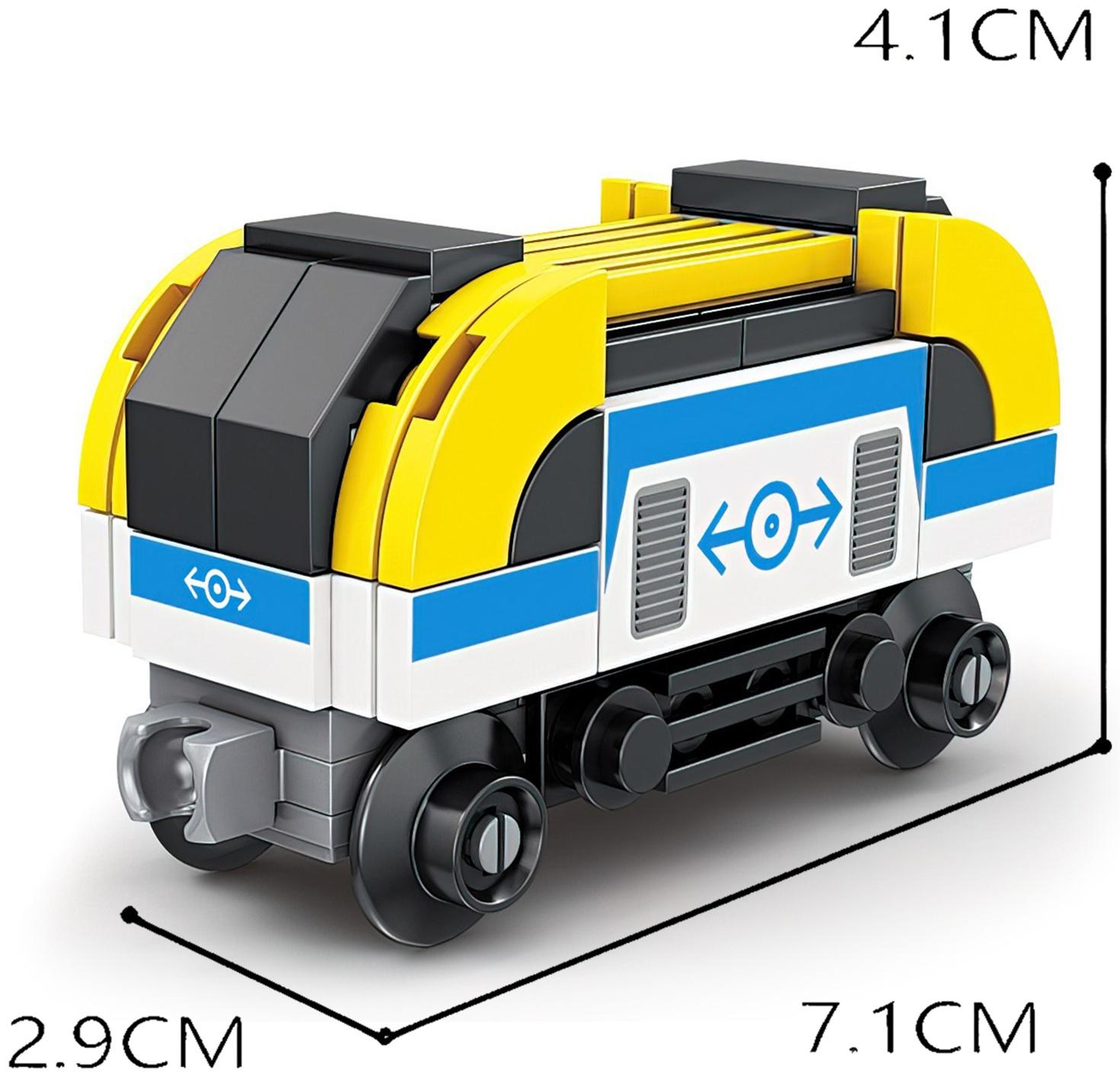 Конструктор «ЖД. Электровоз», с запуском, 72 детали