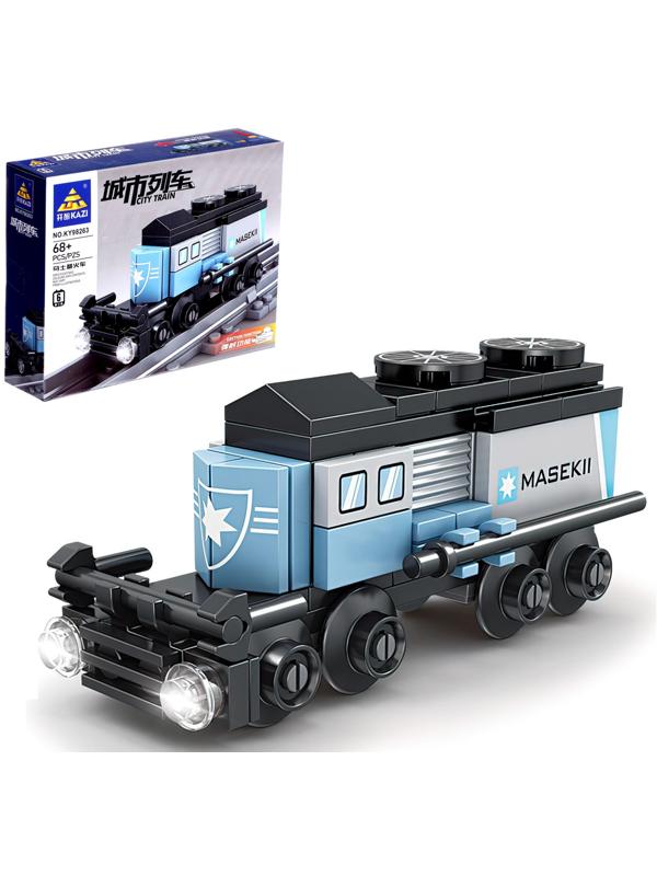 Конструктор «ЖД. Контейнеровоз», с запуском, 68 деталей