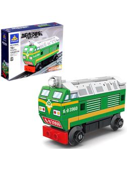 Конструктор «ЖД. Тепловоз», с запуском, 78 деталей