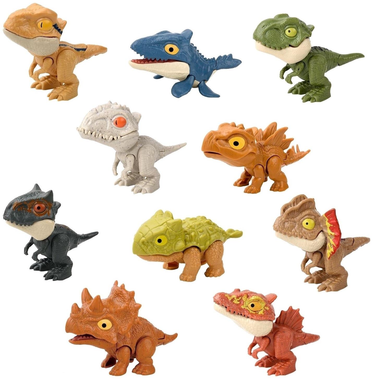 Игровой набор «Dino. Зубастики», подвижные детали, 4 фигурки динозавров, МИКС