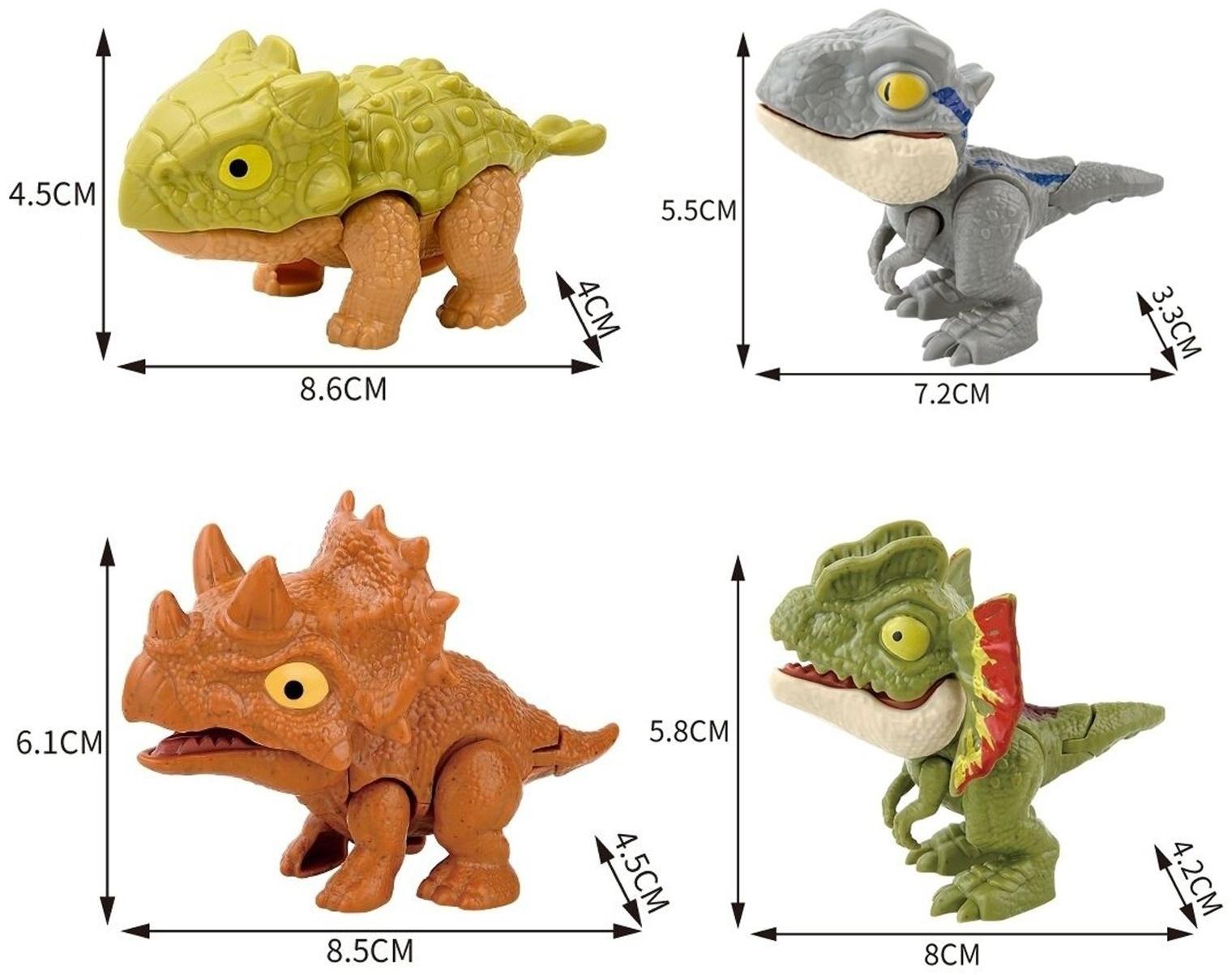 Игровой набор «Dino. Зубастики», 1 фигурка, подвижные детали, цвет МИКС