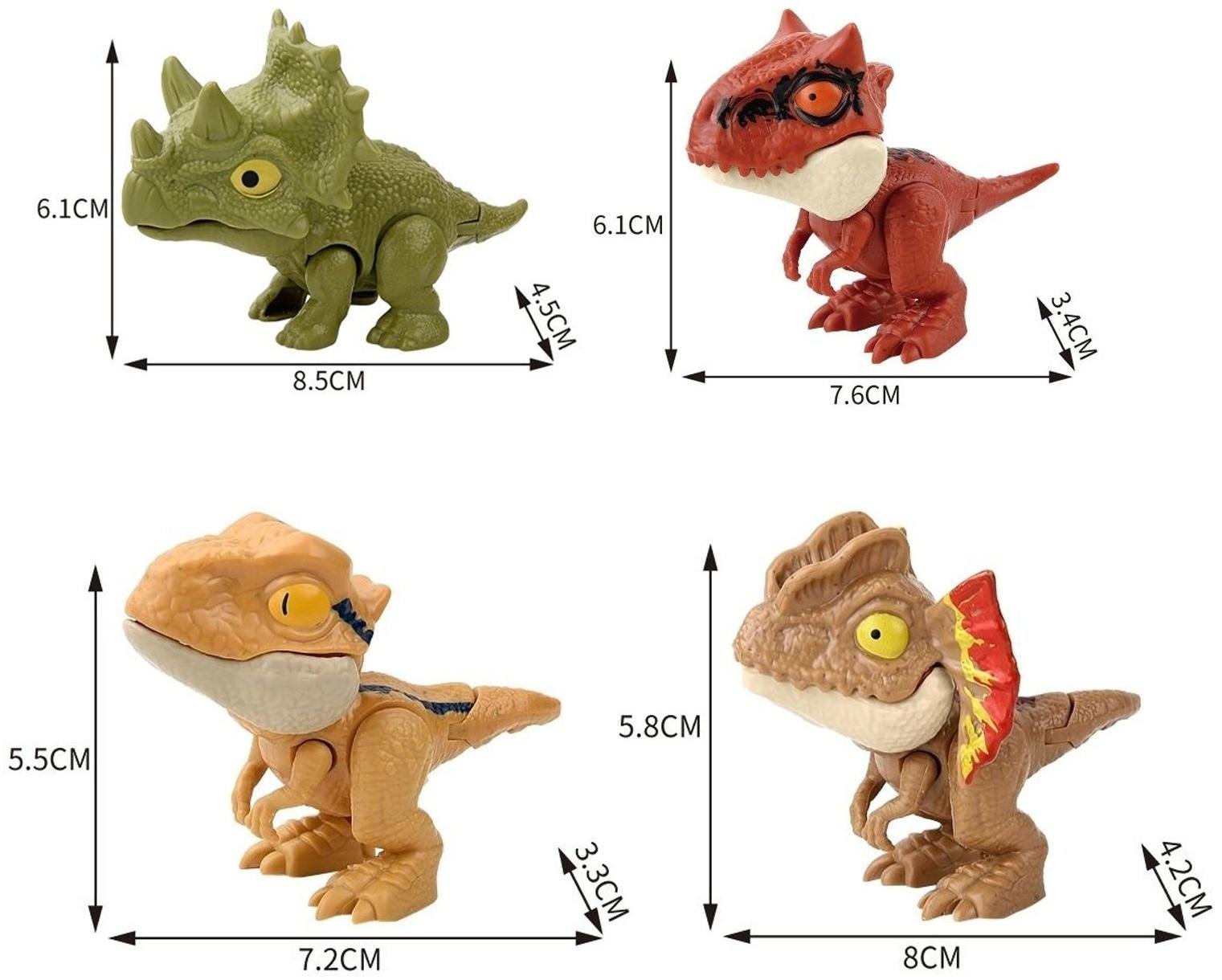 Игровой набор «Dino. Зубастики», 1 фигурка, подвижные детали, цвет МИКС