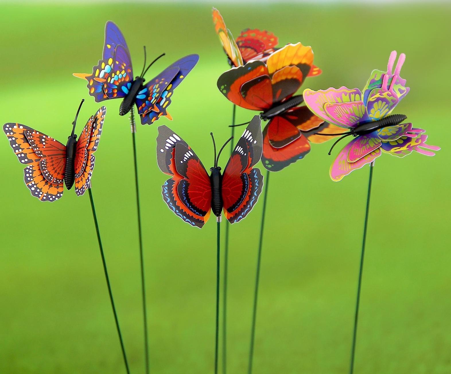 Штекер «Бабочка Дельфиус», 25 см, набор 15 шт., МИКС