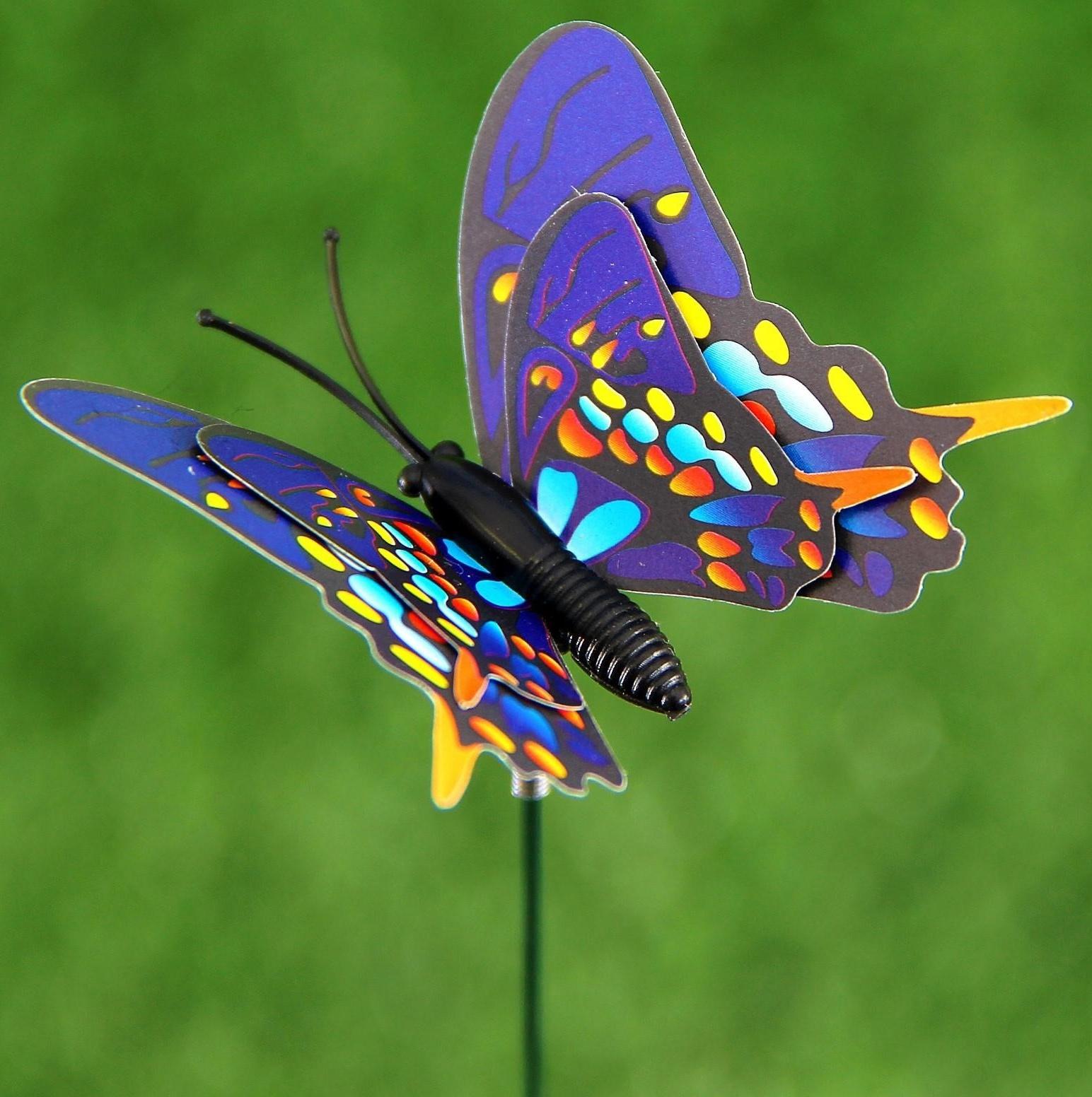 Штекер «Бабочка Дельфиус», 25 см, набор 15 шт., МИКС