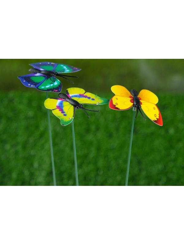 Штекер «Бабочка Шарлин», 3×4 см/30 см, набор 30 шт., МИКС