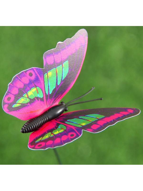 Штекер «Бабочка Атрис», 7×7 см/30 см, набор 30 шт., МИКС