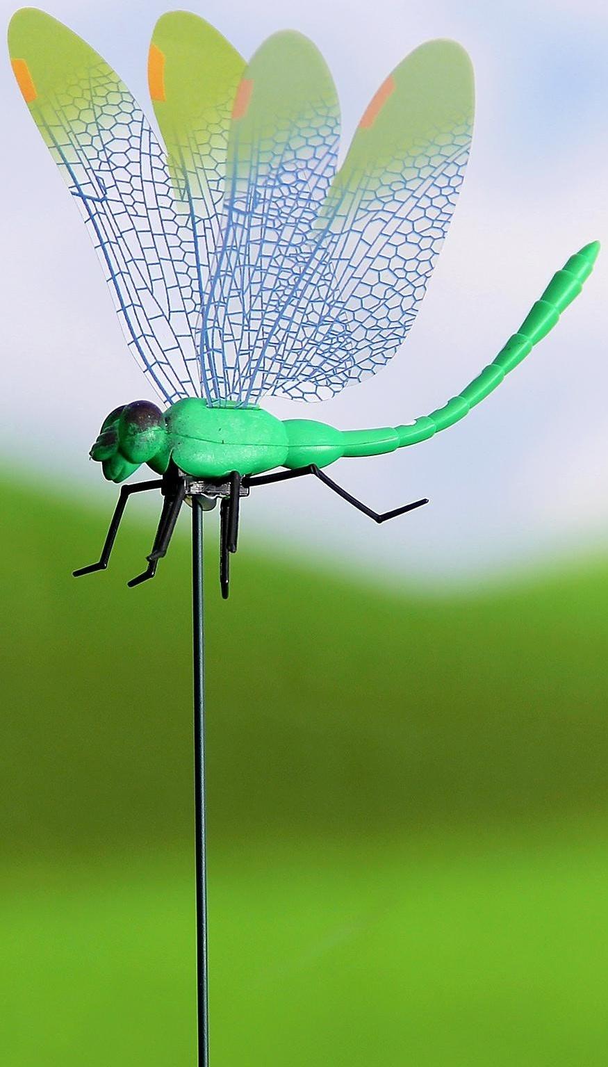 Штекер «Стрекоза Сенди», 14×9 см/45 см, набор 10 шт., МИКС