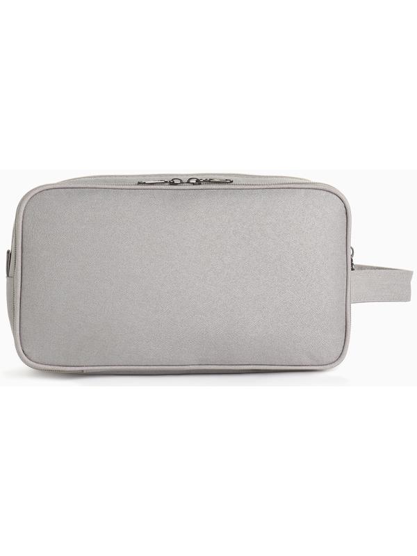 Косметичка дорожная на молнии с ручкой, с 3 отделами, Good trip, серая