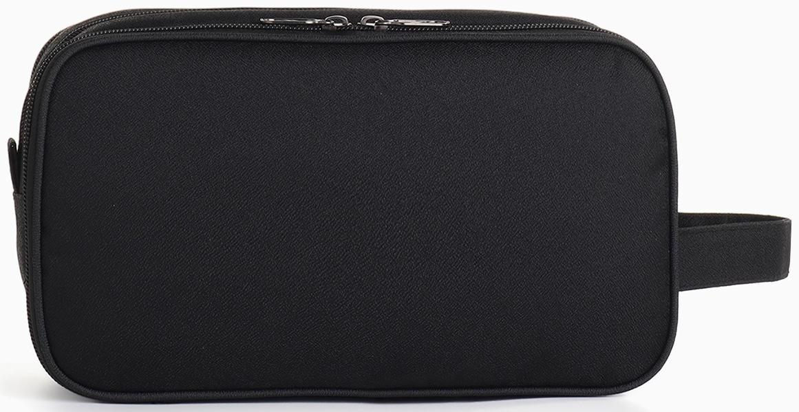 Косметичка дорожная на молнии с ручкой, с 3 отделами, Good trip, чёрная