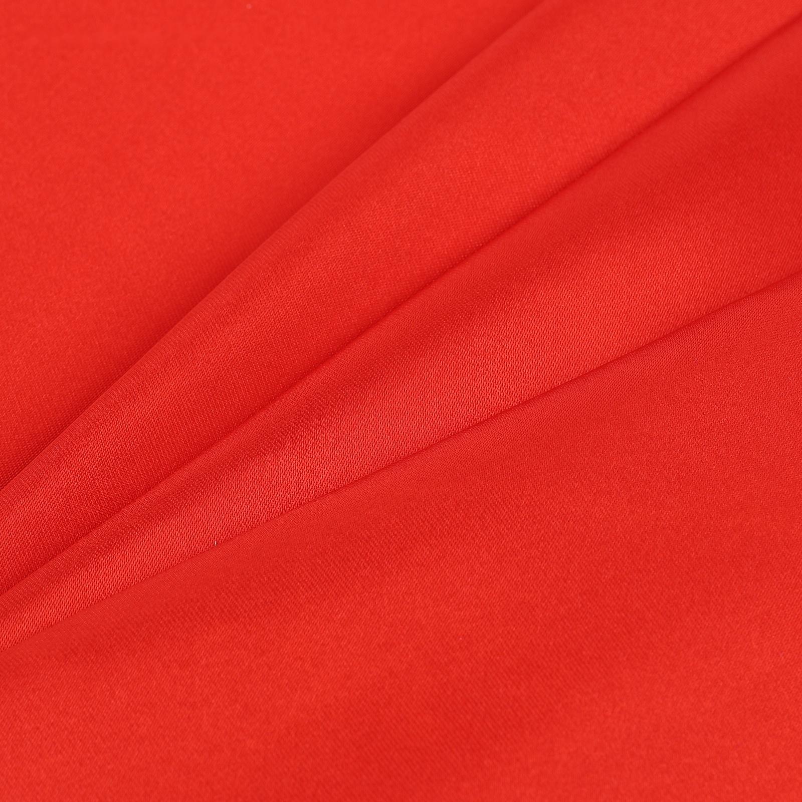 Ткань для рукоделия, атлас, однотонный красный, лоскут 50 × 50 см