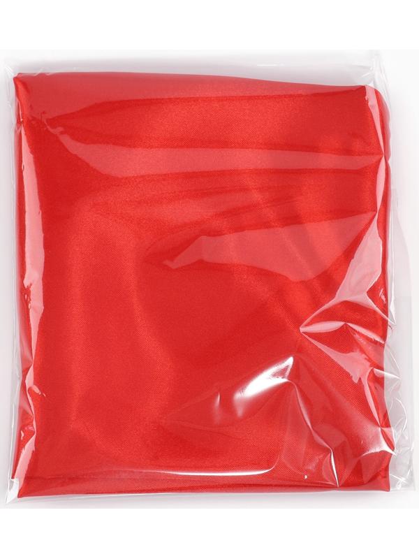 Ткань для рукоделия, атлас, однотонный красный, лоскут 50 × 50 см